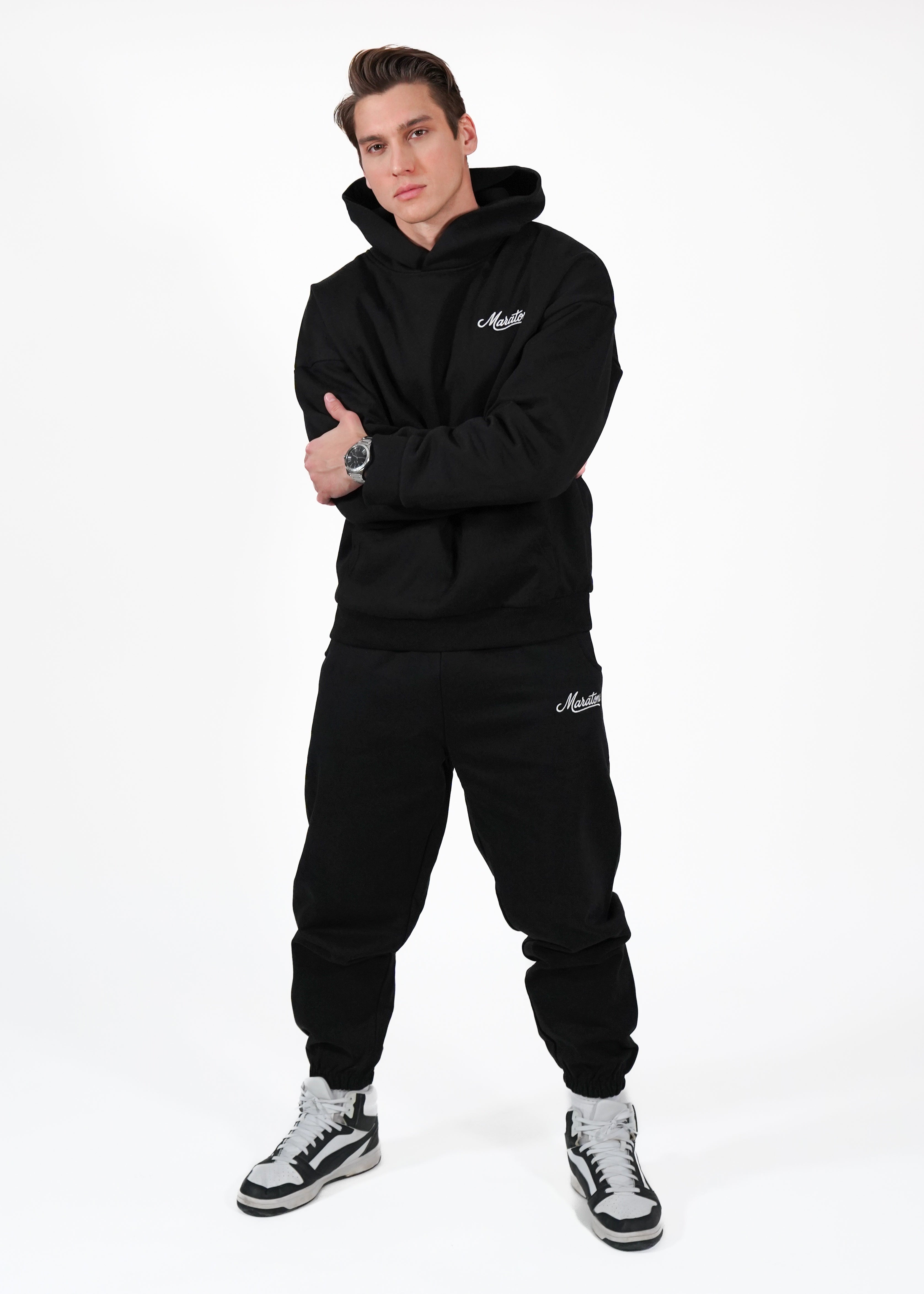 Signature Sweatpants — Midnight Black