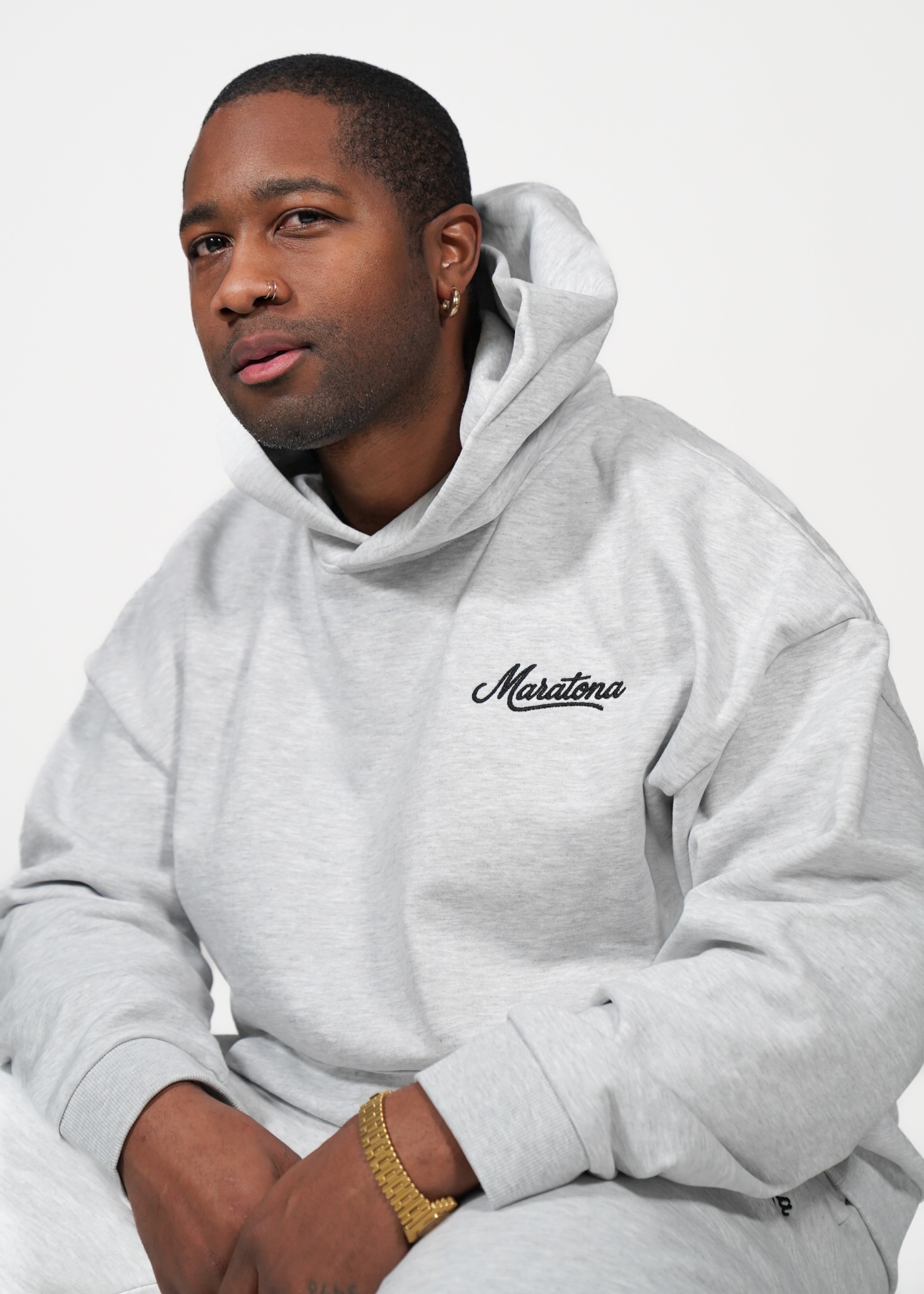 Signature Hoodie — Cloud Grey